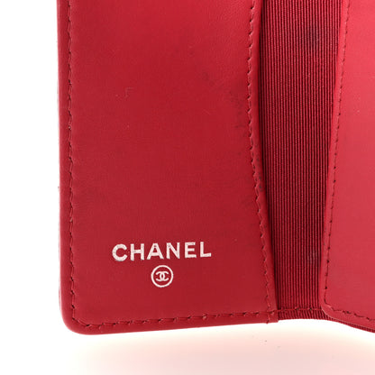 Chanel Metallic Caviar Quilted 6 Key Holder Dark Pink 6 of 9