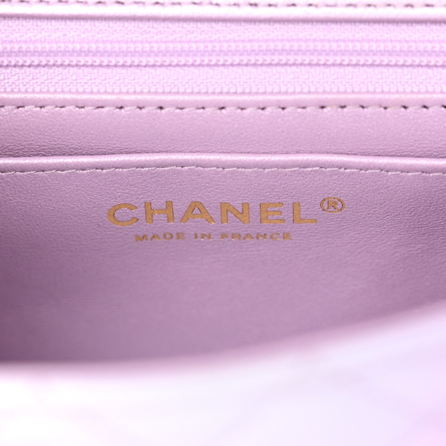Chanel Lambskin Quilted Tie Dye Ombre Mini Rectangular Flap Purple Blue Pink 6 of 10