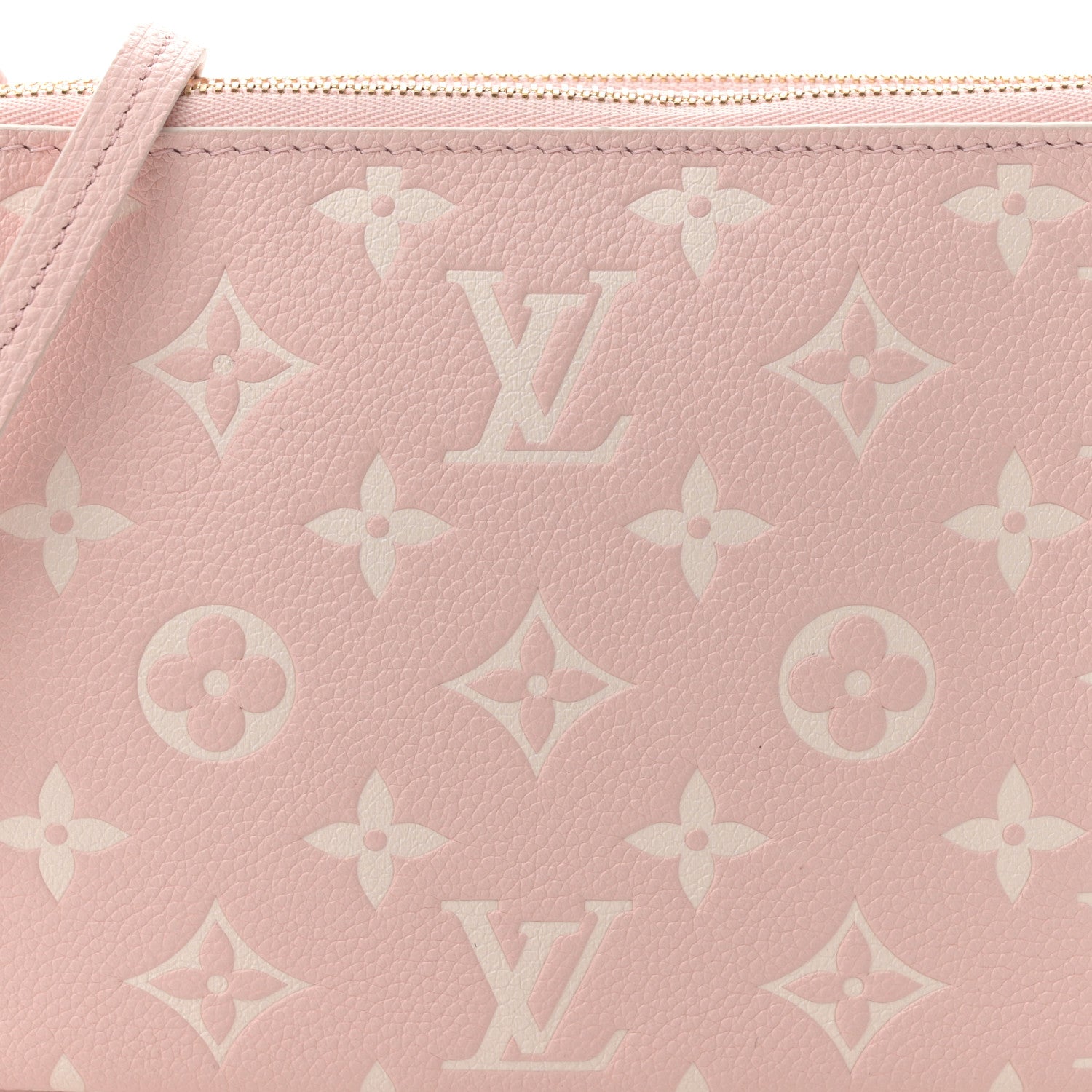 Louis Vuitton Empreinte Monogram Double Zip Pochette Rose 1751590