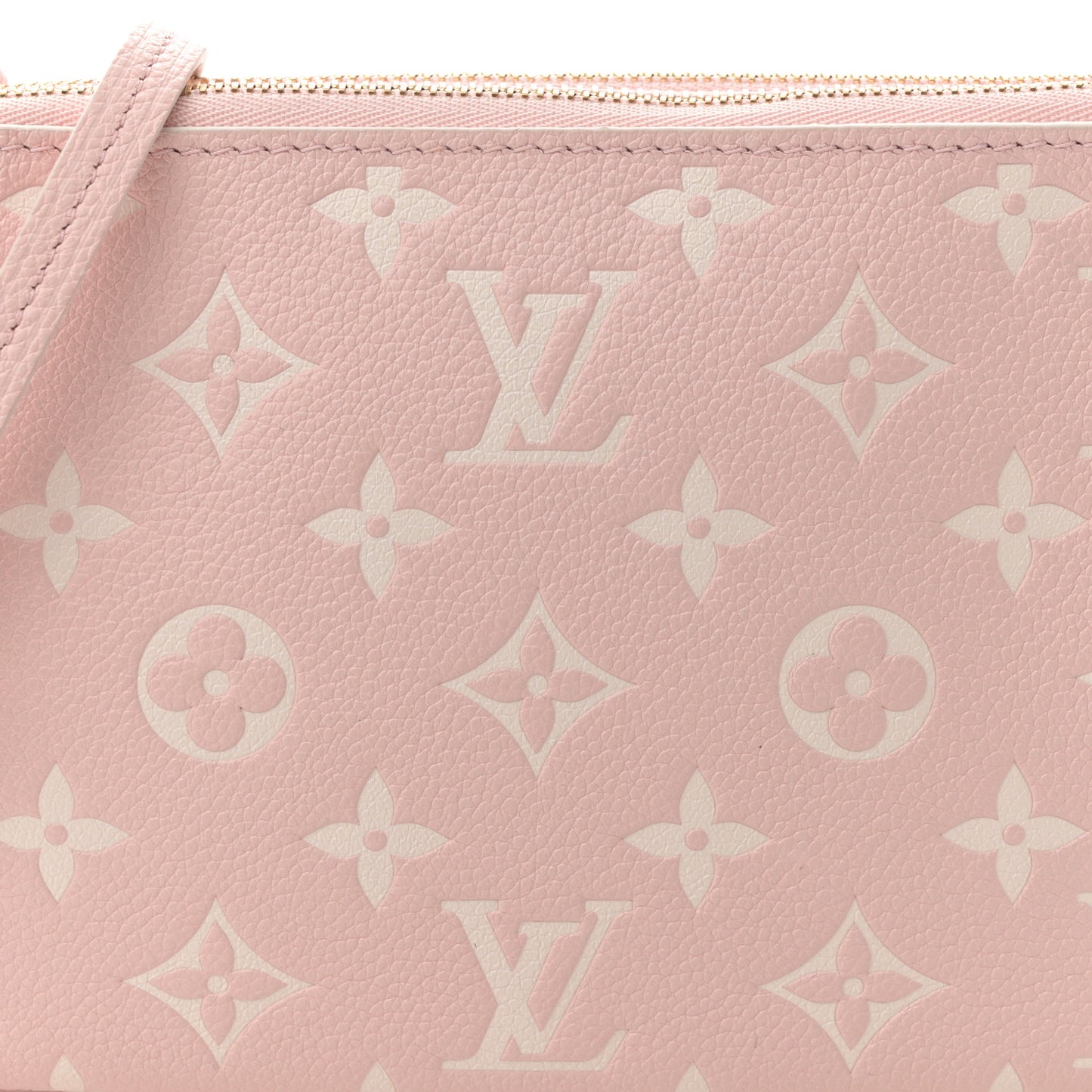 Empreinte Monogram Double Zip Pochette Rose