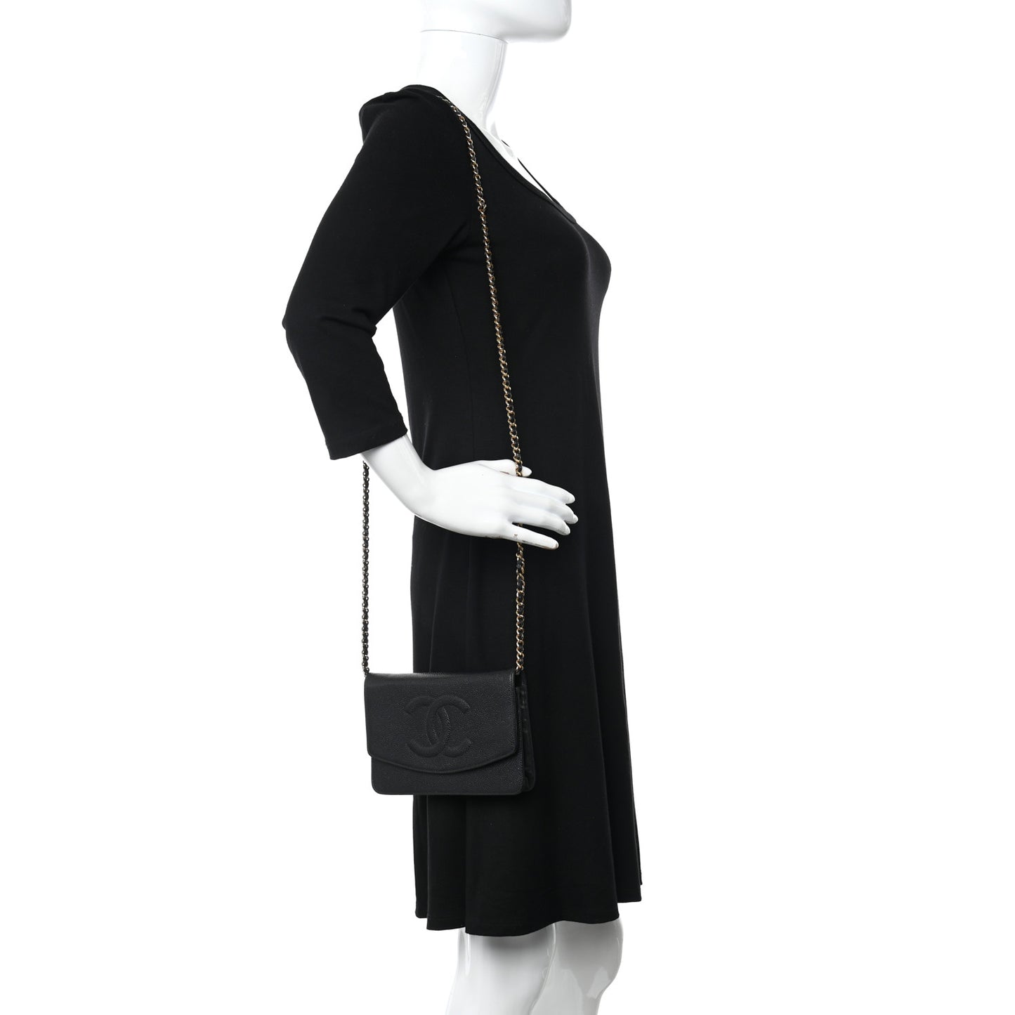 Caviar Timeless CC Wallet on Chain WOC Black