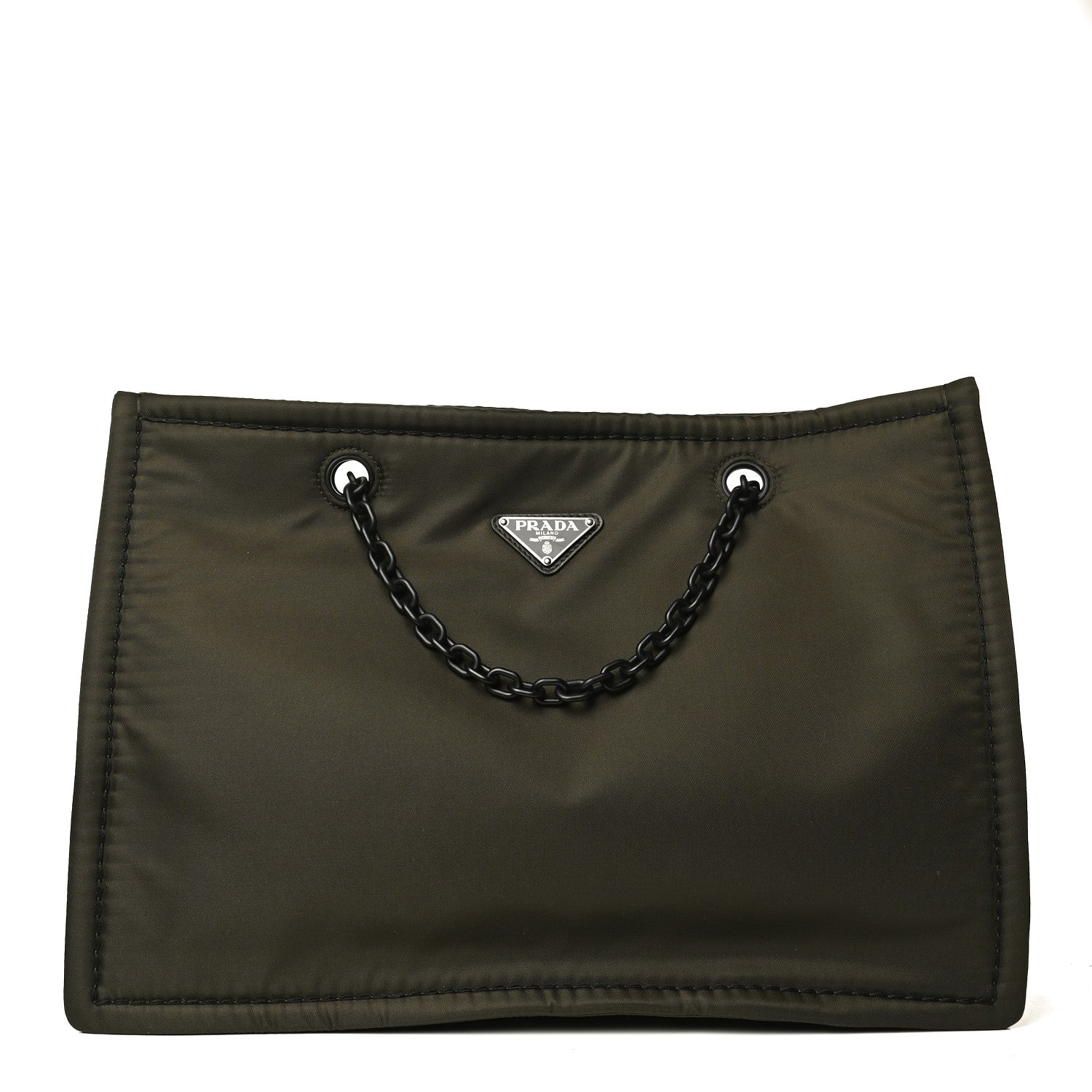 Prada Tessuto Nylon Chain Tote Mimetico 1 of 11