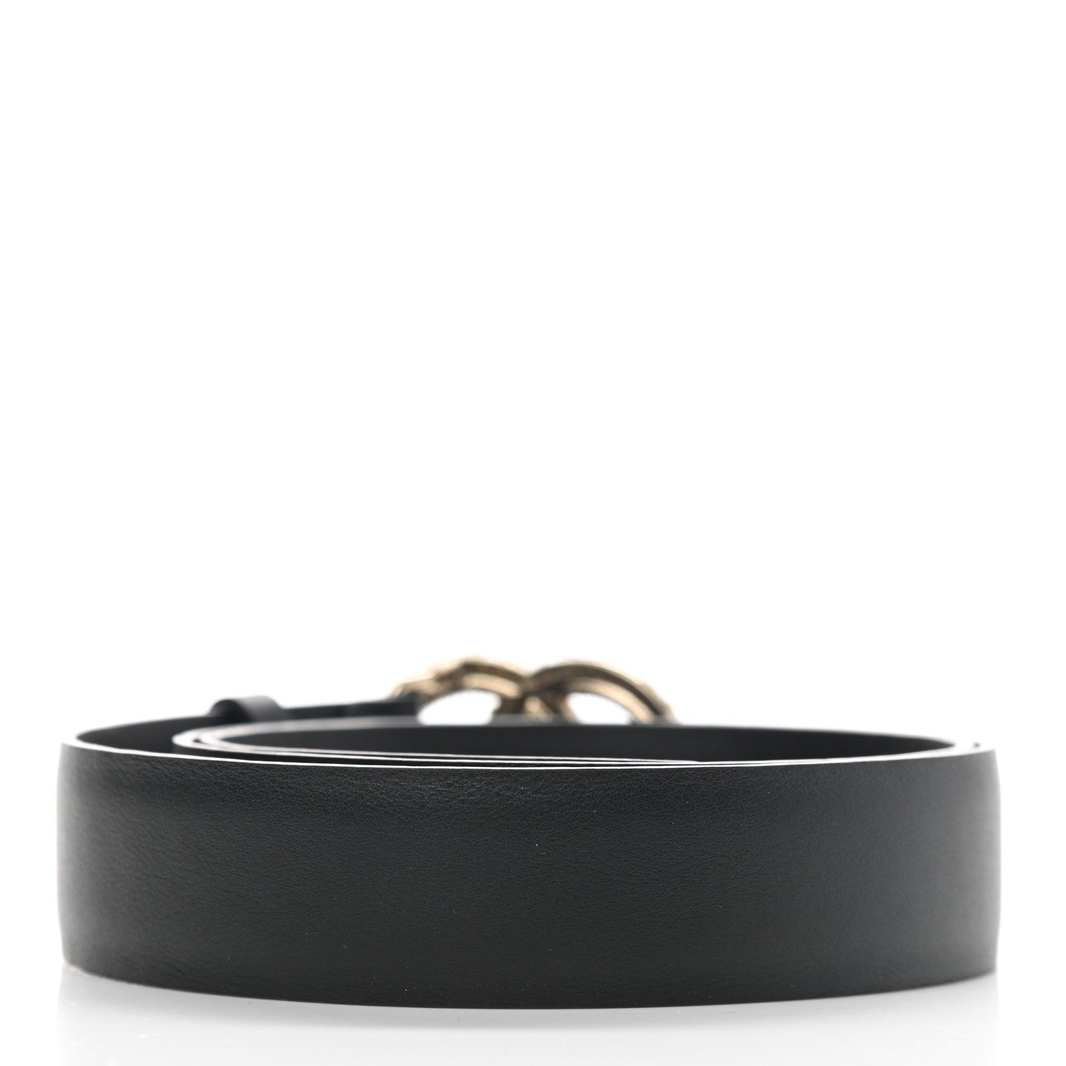 Chanel Calfskin Crystal Pearl Caviar CC Belt 80 32 Black 2 of 8