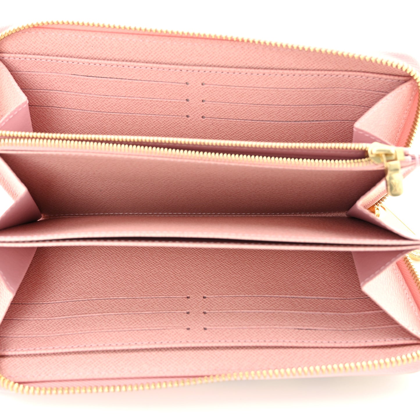 Damier Azur Zippy Wallet Rose Ballerine