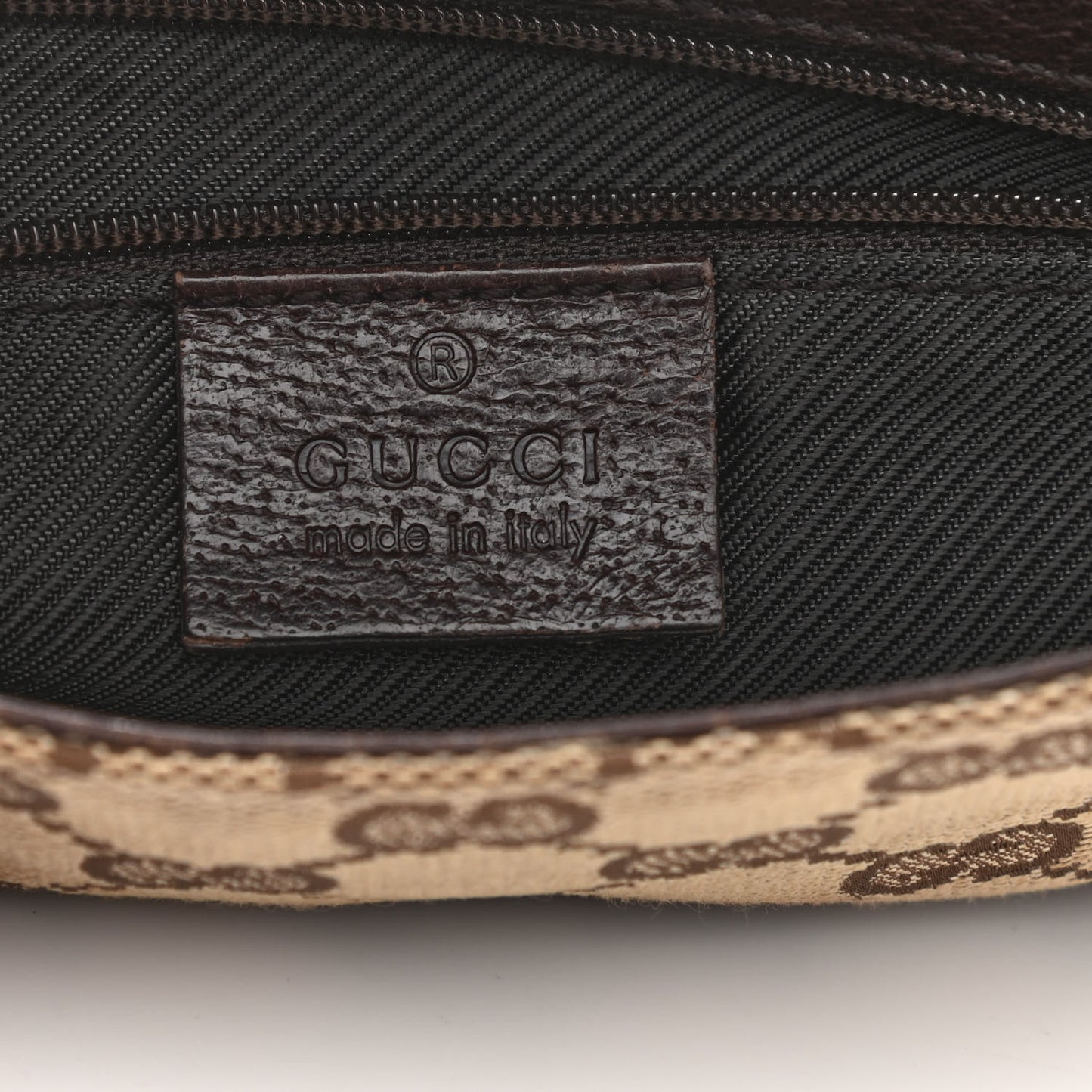 GG Monogram Flight Belt Bag Dark Brown