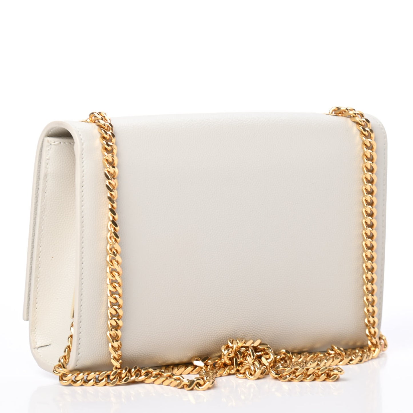 Grain De Poudre Small Classic Monogram Kate Tassel Satchel Blanc Vintage