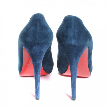 Christian Louboutin Suede Lapino Booties 39.5 Blue 4 of 9
