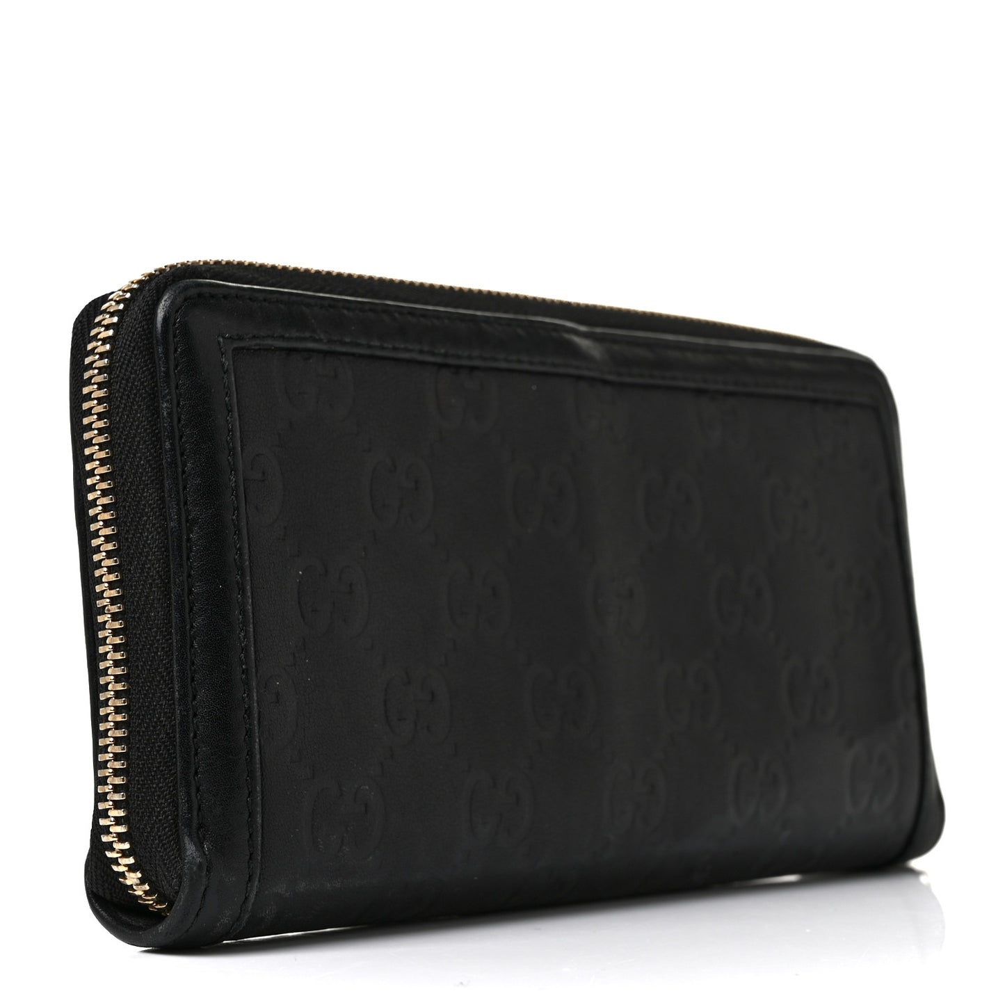 Guccissima Sukey Zip Around Wallet Black