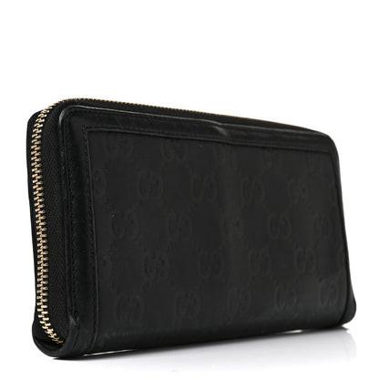 Gucci Guccissima Sukey Zip Around Wallet Black 3 of 8