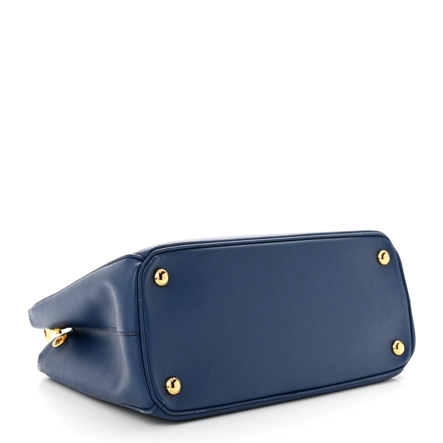 Saffiano Lux Small Galleria Double Zip Tote Bluette