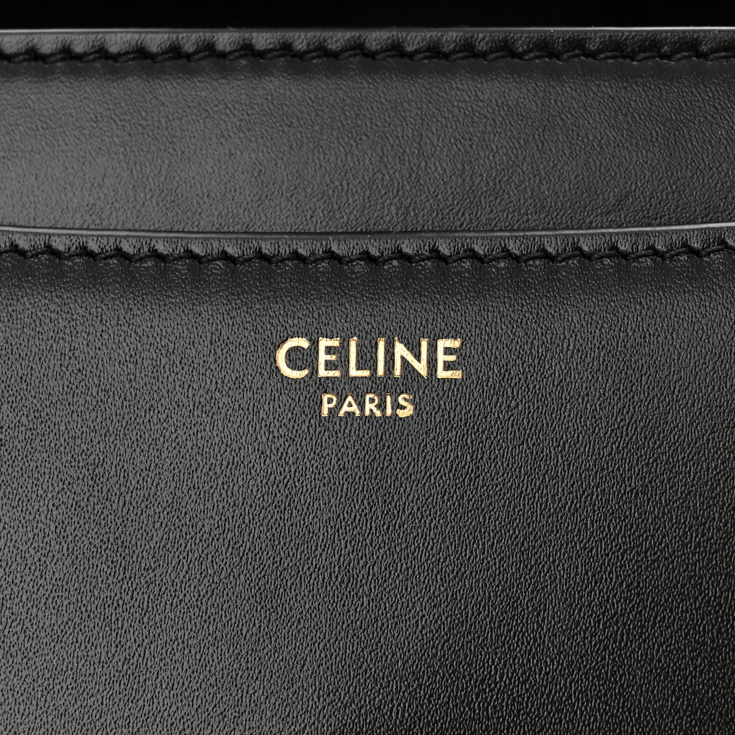 Satinated Calfskin Mini 16 Top Handle Bag Black