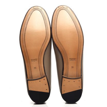 Gucci Lambskin Womens Brixton Horsebit Loafers 39 Mud 6 of 11