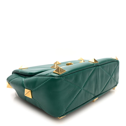 Valentino Garavani Nappa Medium Roman Stud Shoulder Bag Jungle 4 of 9