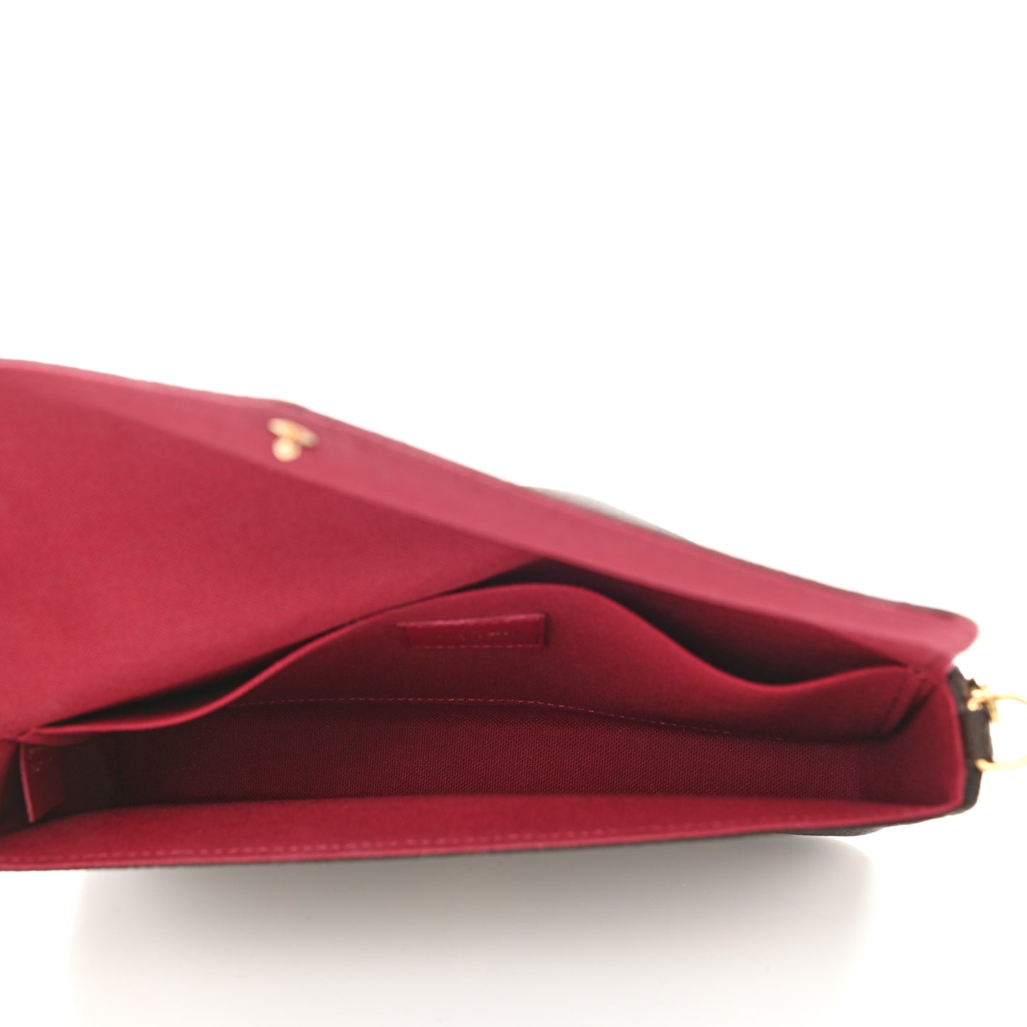 Monogram Pochette Felicie Chain Wallet Fuchsia