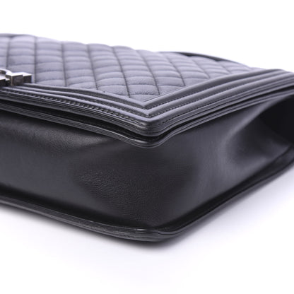 Chanel Calfskin Quilted Large Boy Flap Black 8 of 11
