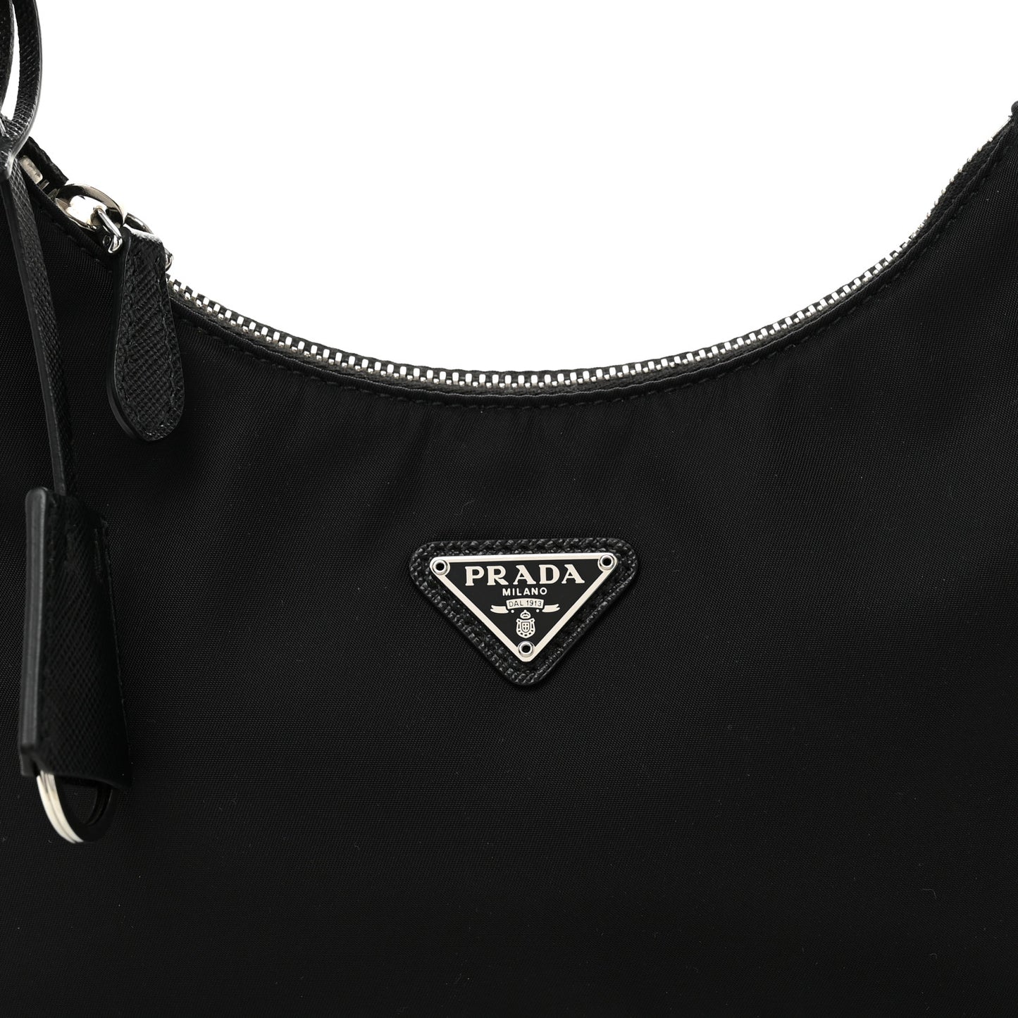 Tessuto Nylon Saffiano Mini Re-Edition 2005 Bag Black