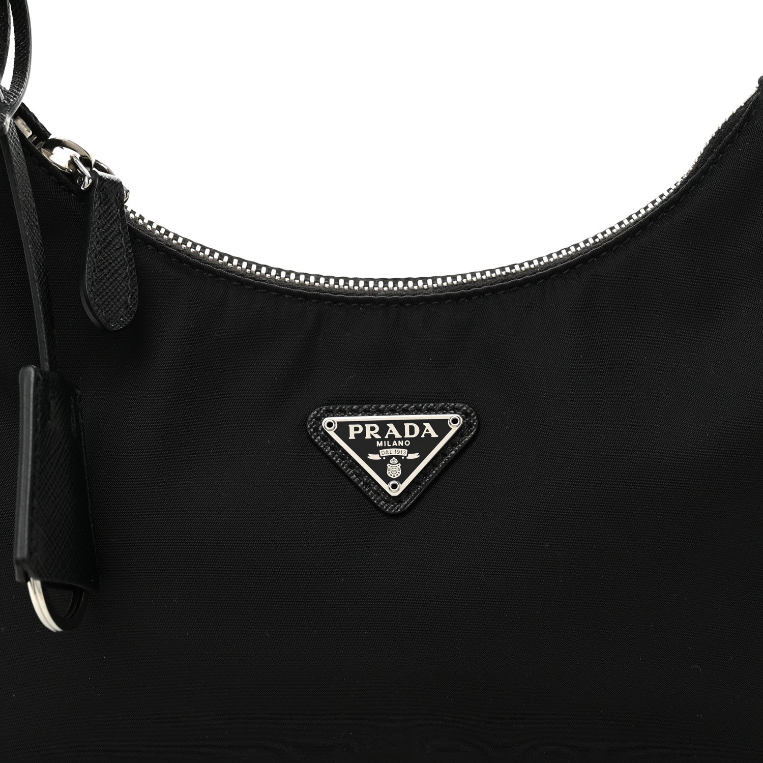Prada Tessuto Nylon Saffiano Mini Re-Edition 2005 Bag Black 9 of 11