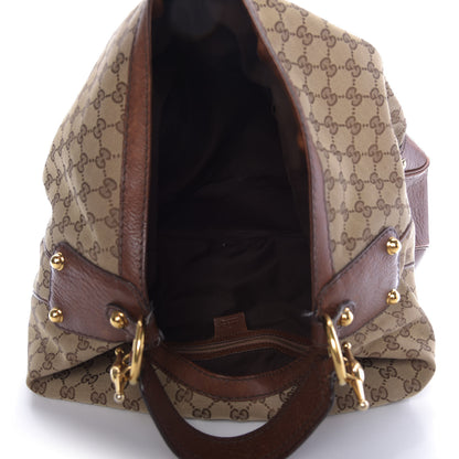 Gucci Monogram Large Jockey Hobo Brown 5 of 9