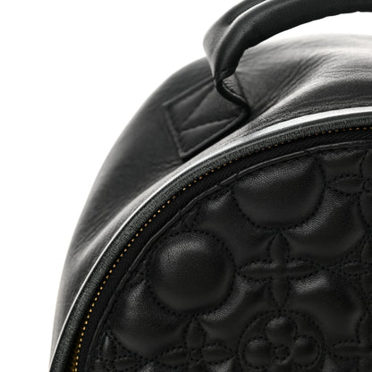 Louis Vuitton Lambskin Flower Quilted Palm Springs Backpack PM Black 11 of 11