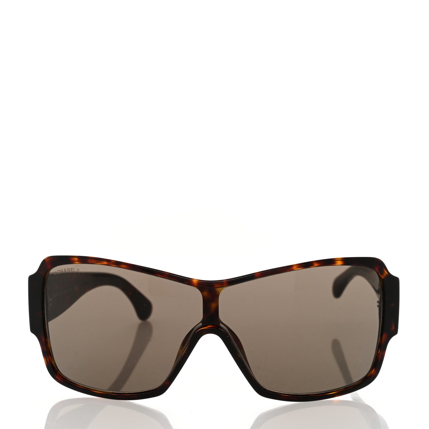 Acetate Shield Sunglasses 5449-A Dark Tortoise