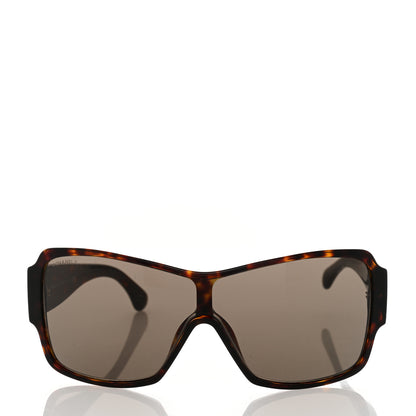 Chanel Acetate Shield Sunglasses 5449-A Dark Tortoise 2 of 8