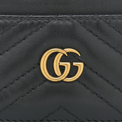 Gucci Calfskin Matelasse GG Marmont Card Holder Black 9 of 10