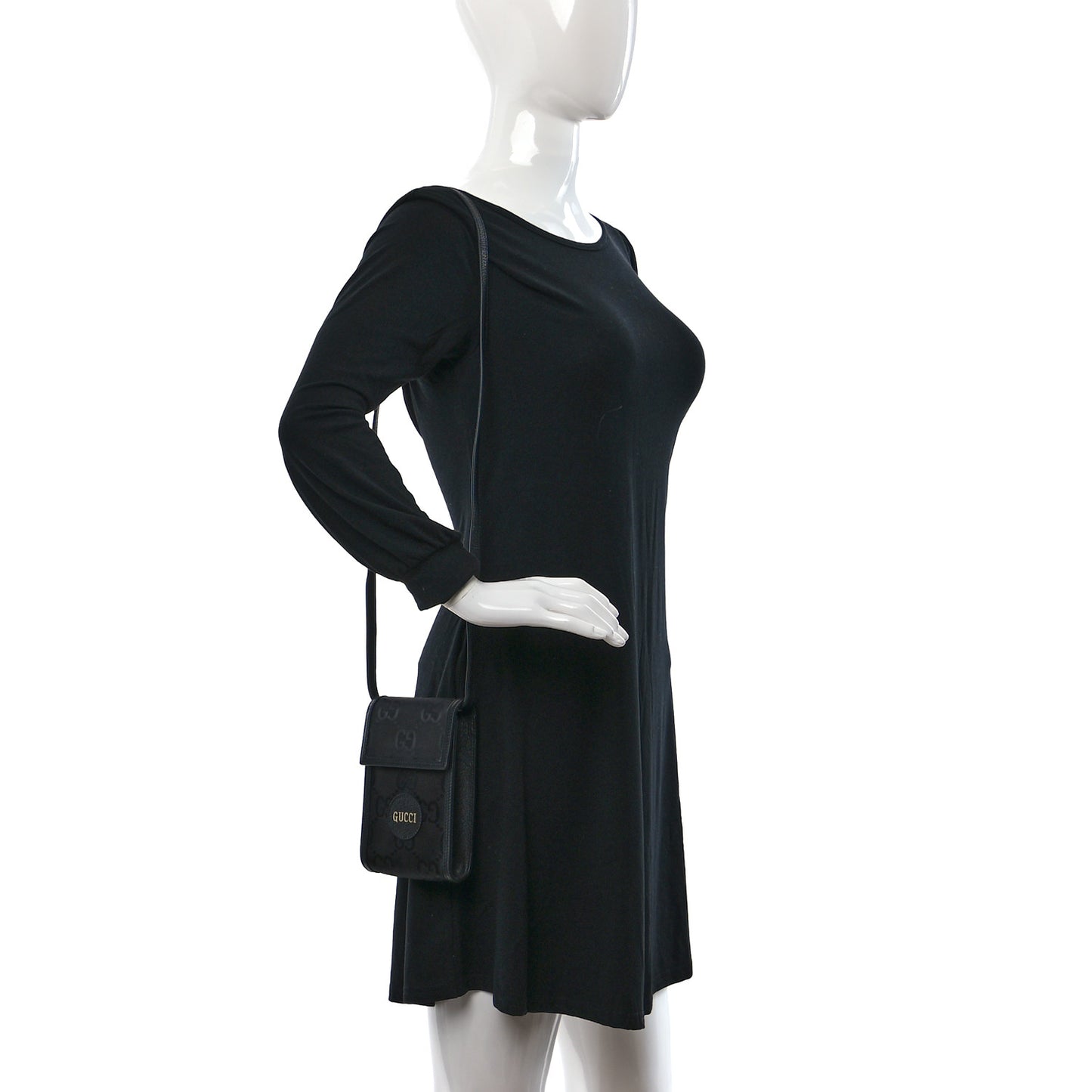 Econyl Nylon Monogram Off The Grid Crossbody Bag Black