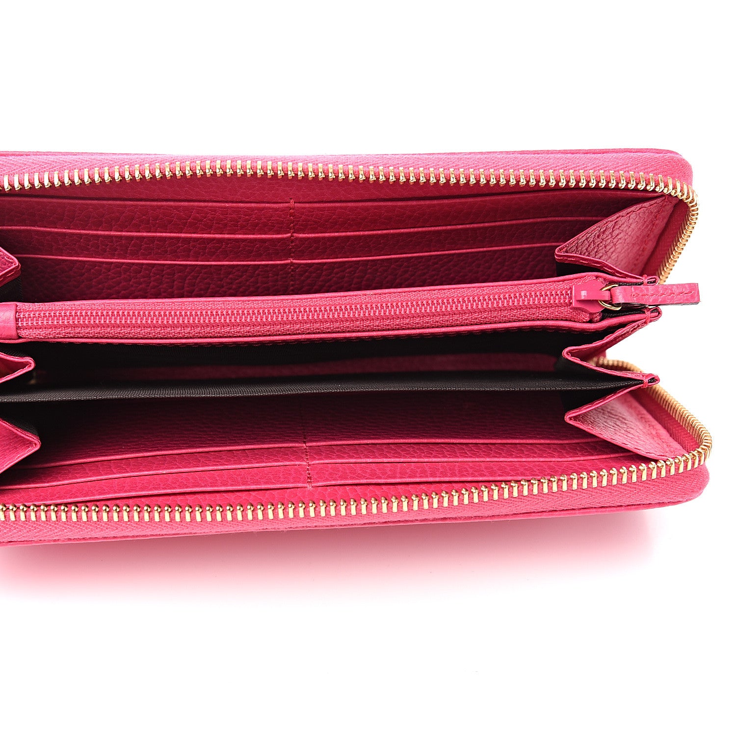 Gucci Dollar Calfskin GG Marmont Zip Around Wallet Box Pink 4 of 6