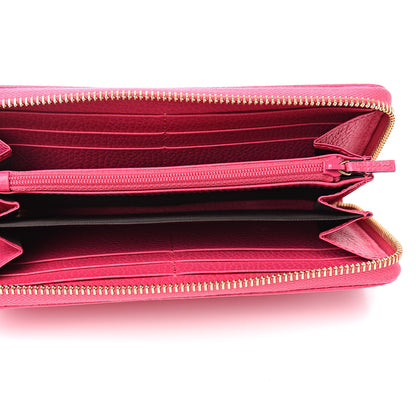 Gucci Dollar Calfskin GG Marmont Zip Around Wallet Box Pink 4 of 6