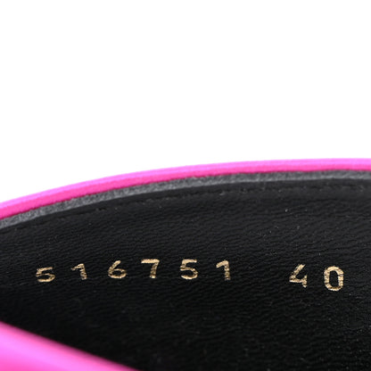 Balenciaga Satin Pointed Toe Knife Slingback Mules 40 Rose Fuchsia 7 of 10