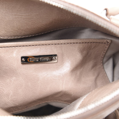 Miu Miu Vitello Lux Mini Bow Bag Cammeo 6 of 12