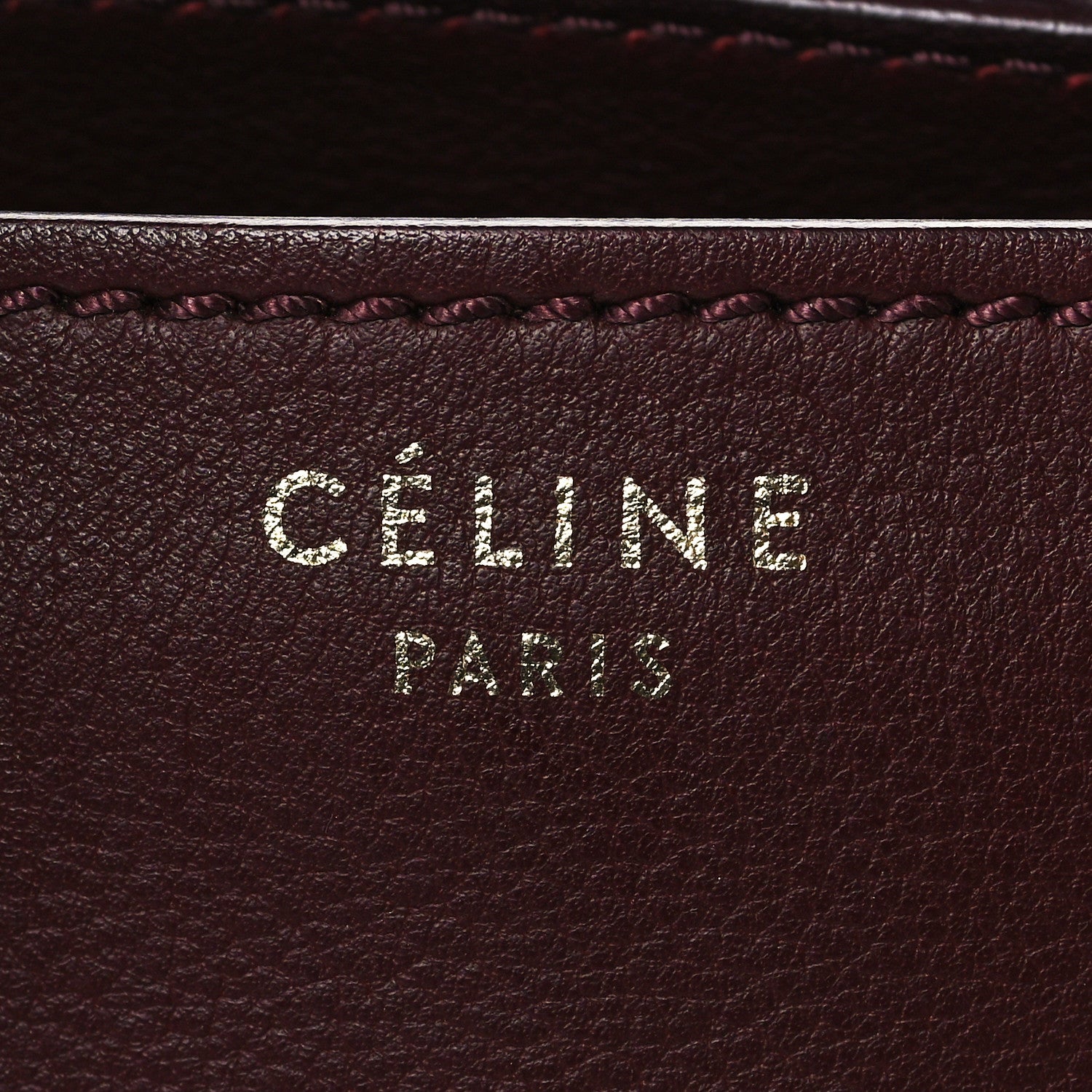 Celine Smooth Calfskin Mini Envelope Luggage Burgundy 6 of 11