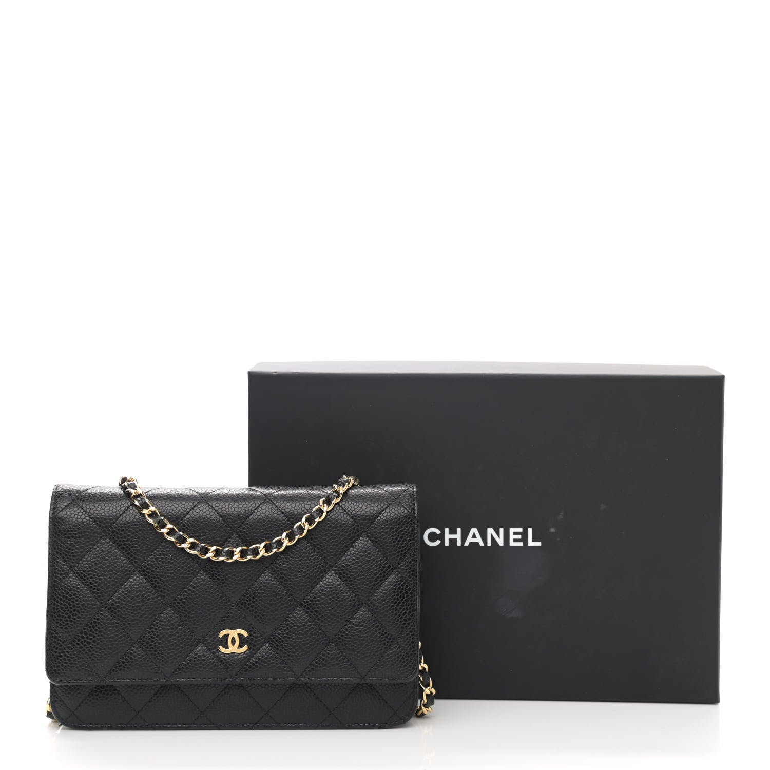 Chanel Caviar Quilted Wallet On Chain WOC Black 13 of 13