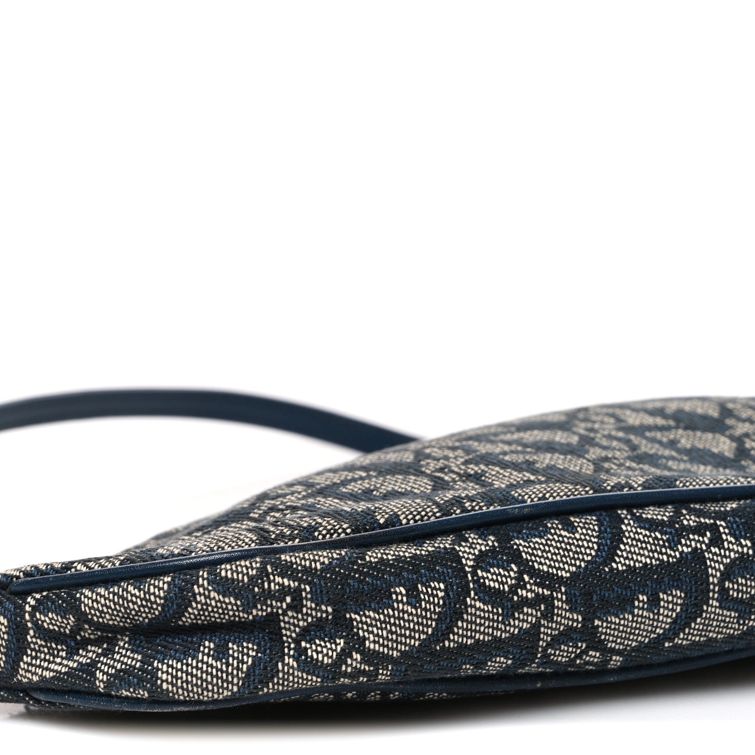 Christian Dior Monogram Mini Saddle Pochette Navy 8 of 9