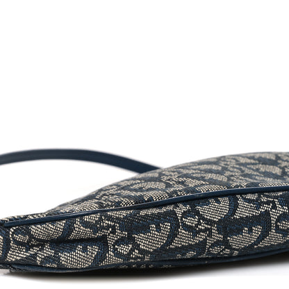Christian Dior Monogram Mini Saddle Pochette Navy 8 of 9