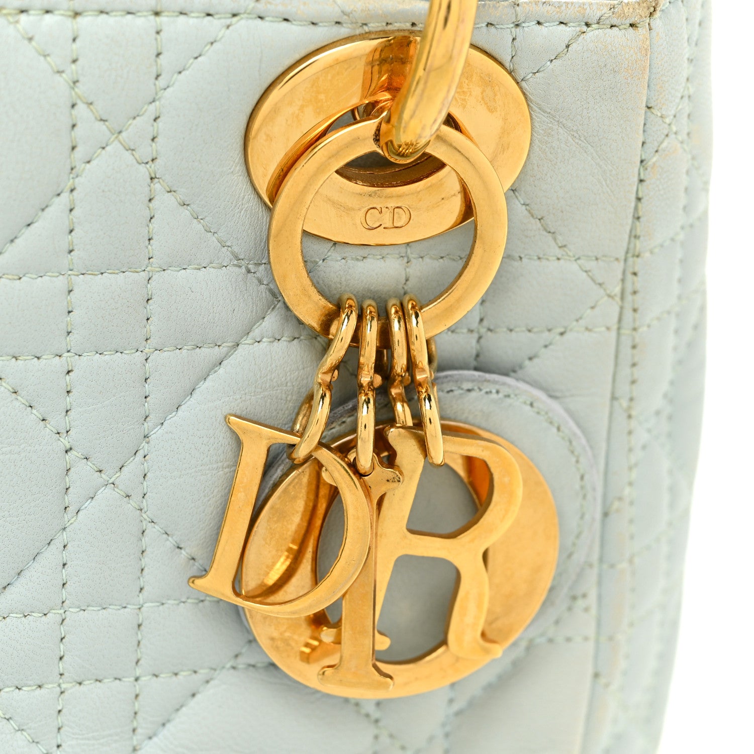 Christian Dior Lambskin Cannage Mini Lady Dior Light Blue 18 of 29