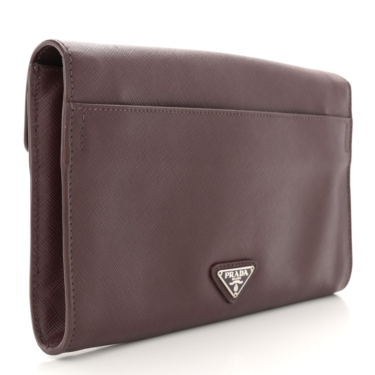 Saffiano Clutch Wristlet Burgundy