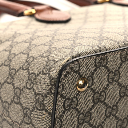 Gucci GG Supreme Monogram Small Zip Top Tote Beige Tuscany 15 of 15