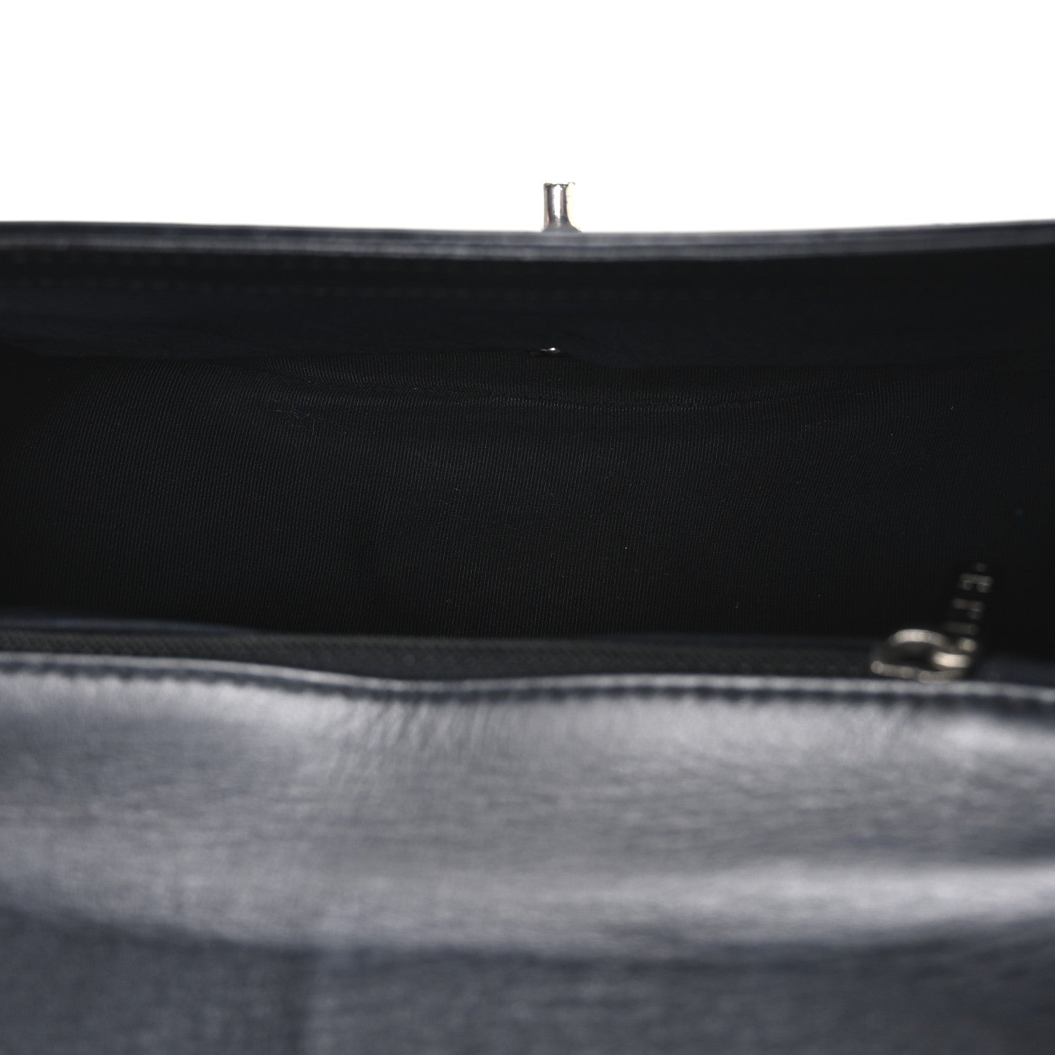 Chanel Calfskin Stitched Small Ring My Bag Flap Crossbody Bag Black 5 of 10