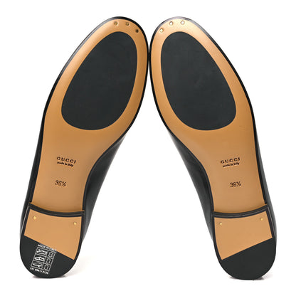 Gucci Calfskin Womens Jordaan Loafers 36.5 Black 5 of 10