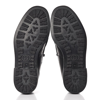 Gucci Calfskin Mens Tassel Fringe Loafers 7.5 Black 5 of 21