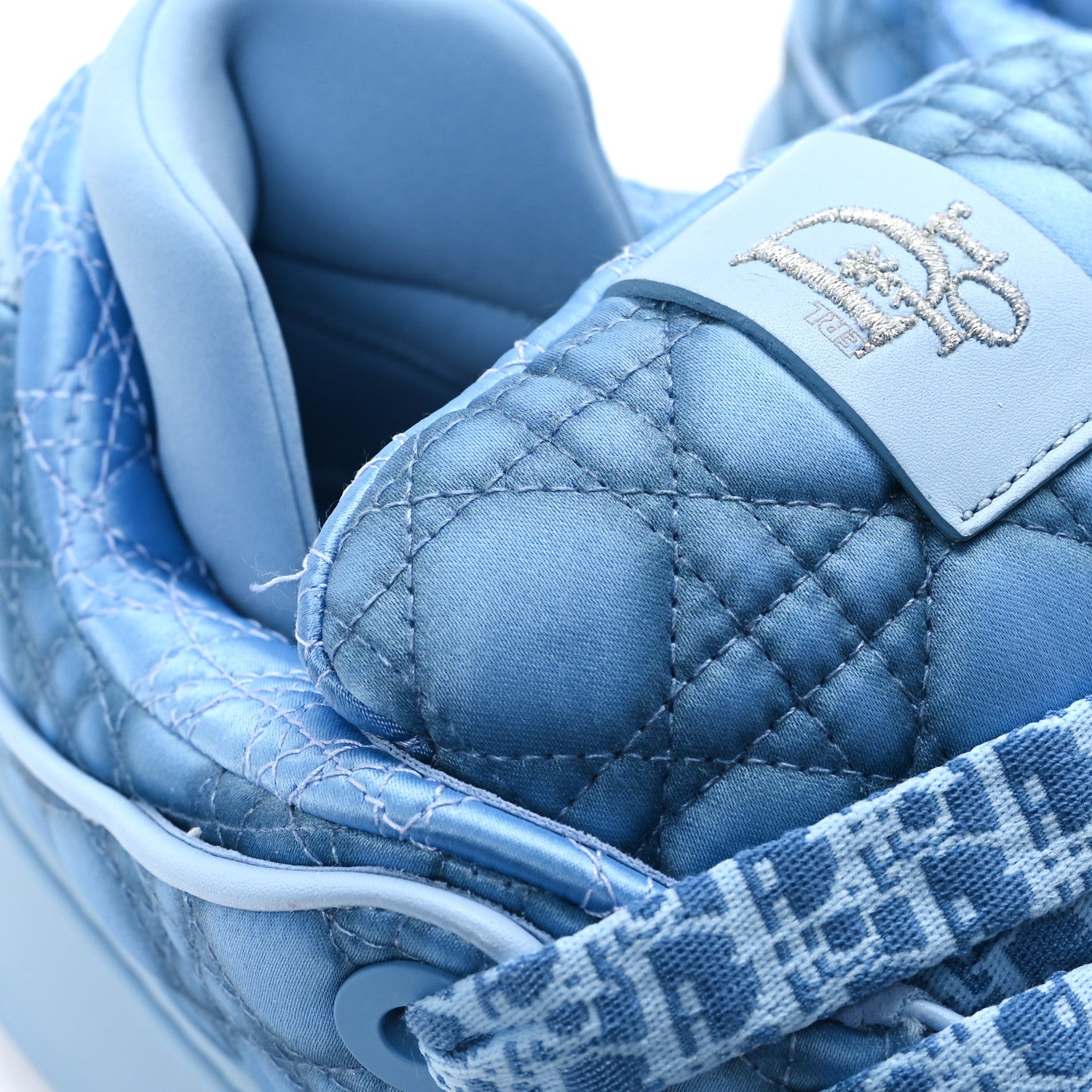 Christian Dior X ERL Satin Cannage Kumo Mens Sneakers 45 Blue 10 of 11