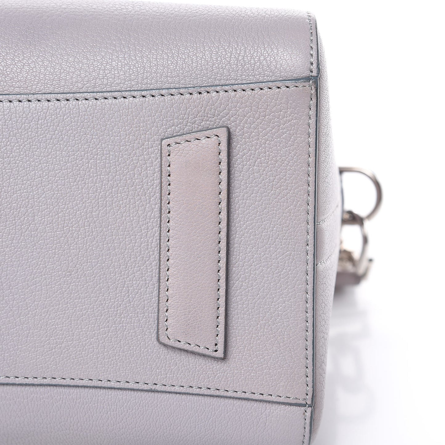 Sugar Goatskin Small Antigona Pearl Grey