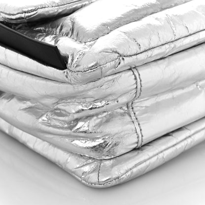 Marc Jacobs Metallic Lambskin The Pillow Bag Silver 9 of 10