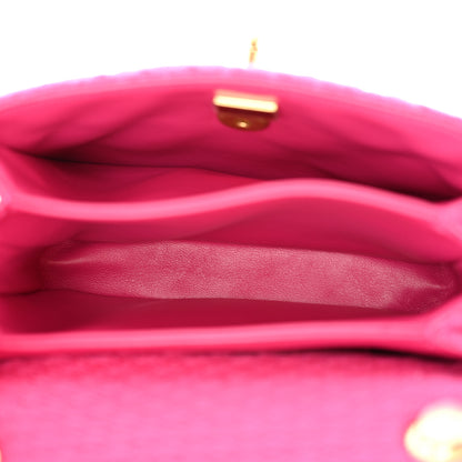 Chanel Cashmere Tweed Quilted Mini Bijoux Flap Fuchsia 5 of 11