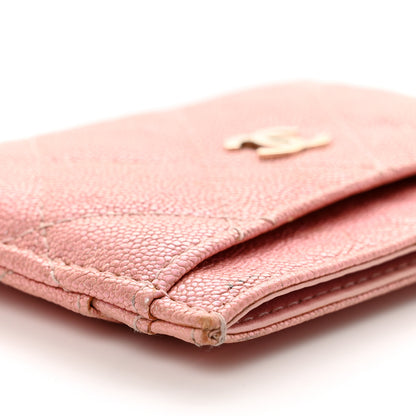 Chanel Iridescent Caviar Quilted Card Holder Pink 9 of 9