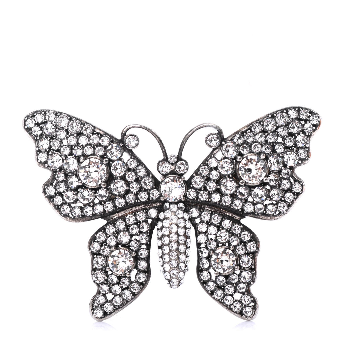 Crystal Butterfly Brooch