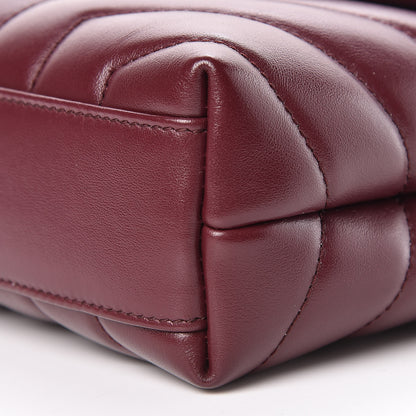 Saint Laurent Calfskin Y Quilted Monogram Toy Loulou Monogram Crossbody Bag Rouge Legion 10 of 11