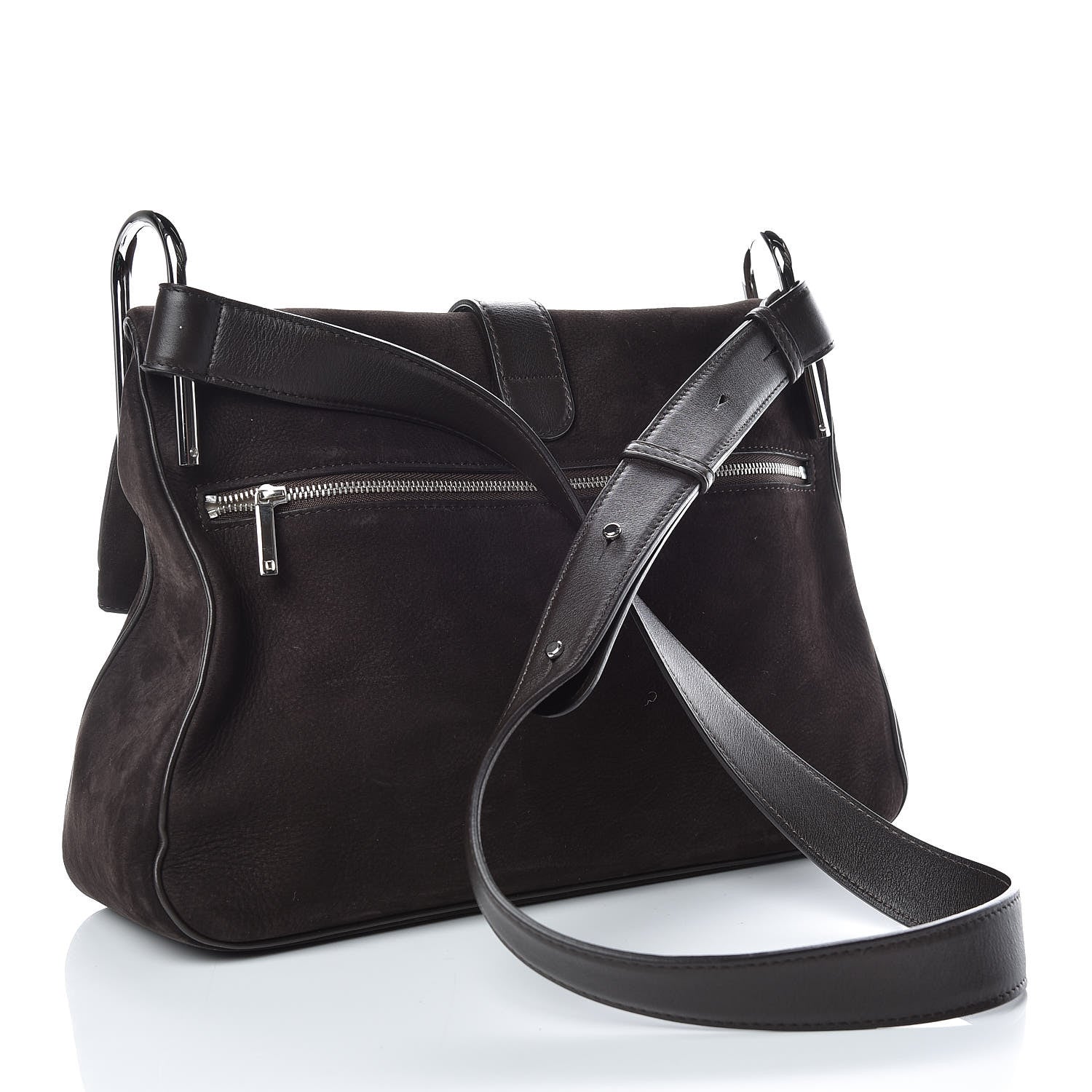 Delvaux Nubuck Givry Shoulder Bag 3 of 11