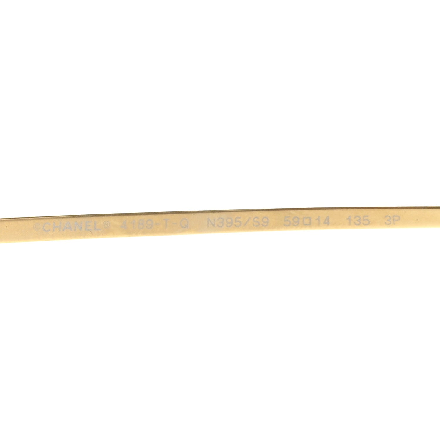 Chanel Aviator CC Sunglasses 4189-T-Q Gold 5 of 8